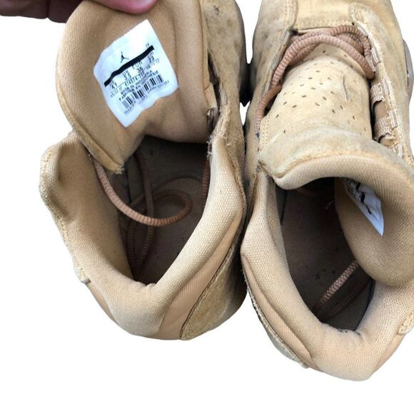 RARE 2017 Air Jordan 13 Retro Wheat Size 4 Brown Suede - Picture 6 of 16